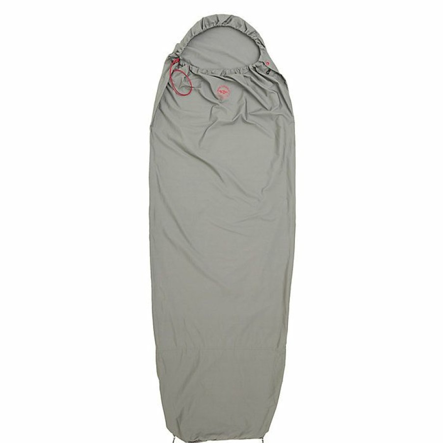 Hiking And Camping Gear Big Agnes | Big Agnes Cotton Sleeping Bag Liner Gray