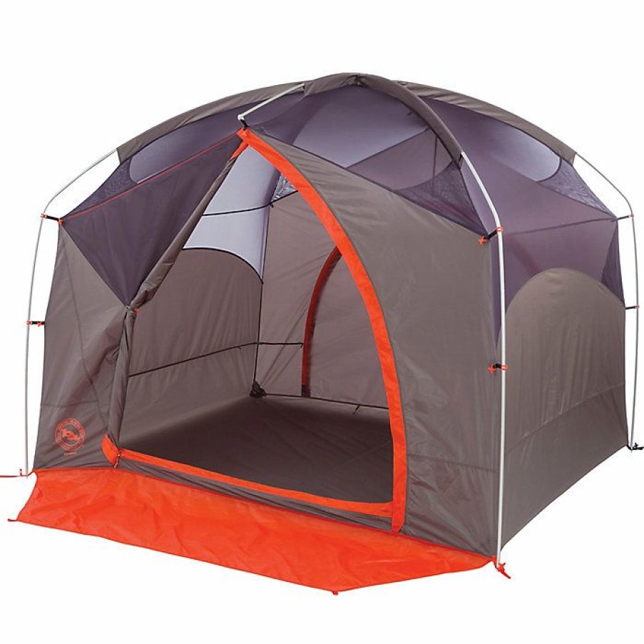 Hiking And Camping Gear Big Agnes | Big Agnes Big House 4 Person Tent Orange/Taupe