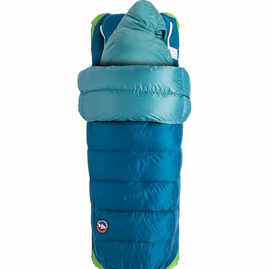 Hiking And Camping Gear Big Agnes | Big Agnes Women'S Roxy Ann 3N1 30 Sleeping Bag Lyons Blue / Teal