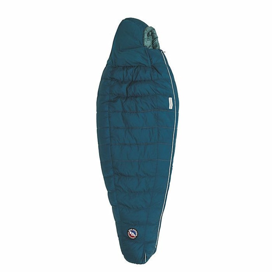 Hiking And Camping Gear Big Agnes | Big Agnes Women'S Sidewinder Sl 35 Sleeping Bag Lyons Blue/Teal