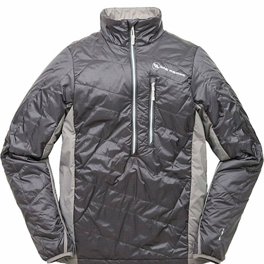 Mens Outerwear Big Agnes | Big Agnes Men'S Dome Peak Pullover Asphalt / Grey