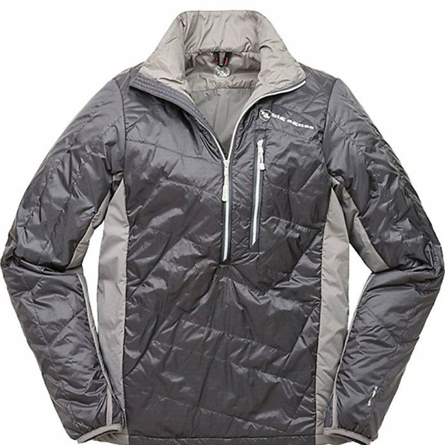 Mens Outerwear Big Agnes | Big Agnes Men'S Dome Peak Pullover Asphalt / Grey