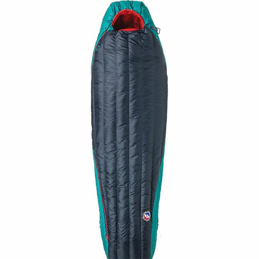 Hiking And Camping Gear Big Agnes | Big Agnes Women'S Daisy Mae 0 Degree Sleeping Bag Navy/Aqua