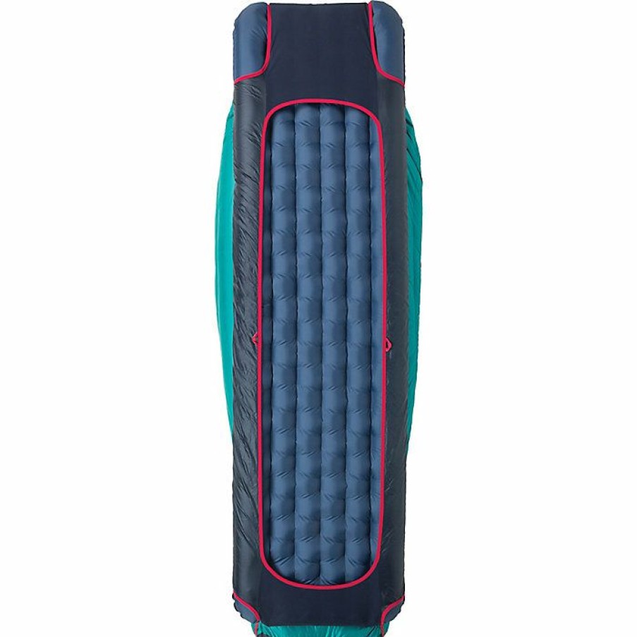 Hiking And Camping Gear Big Agnes | Big Agnes Women'S Daisy Mae 0 Degree Sleeping Bag Navy/Aqua