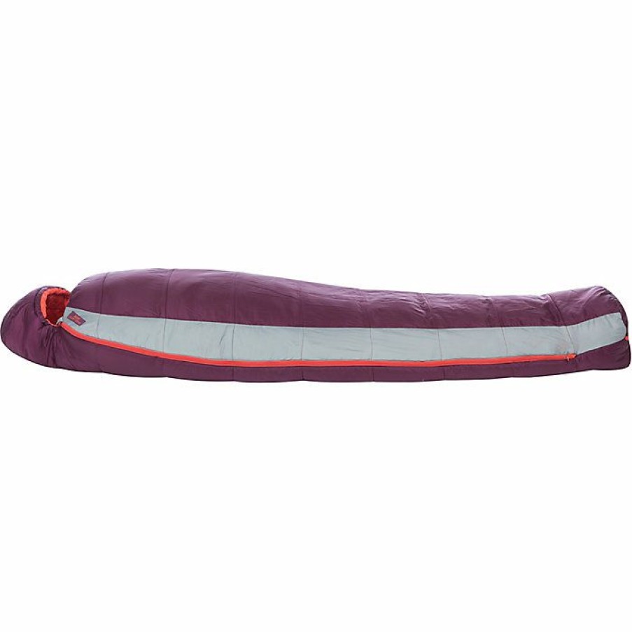 Hiking And Camping Gear Big Agnes | Big Agnes Women'S Blue Lake 25 Degree Sleeping Bag Beet/Paprika