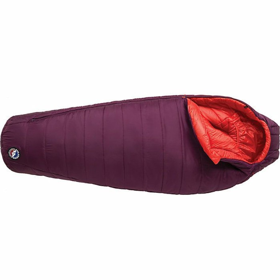 Hiking And Camping Gear Big Agnes | Big Agnes Women'S Sunbeam 0 Degree Sleeping Bag Beet/Paprika