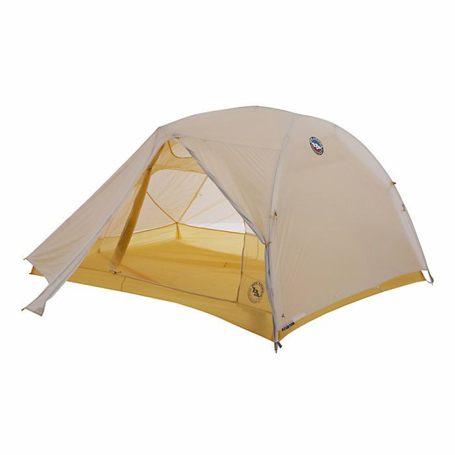 Hiking And Camping Gear Big Agnes | Big Agnes Tiger Wall Ul3 Solution Dye Tent Gray/Yellow