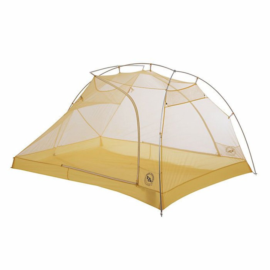 Hiking And Camping Gear Big Agnes | Big Agnes Tiger Wall Ul3 Solution Dye Tent Gray/Yellow