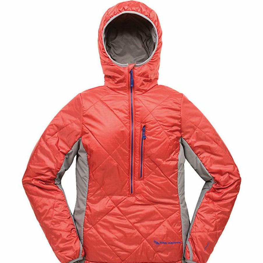 Womens Outerwear Big Agnes | Big Agnes Women'S Willow Hooded Pullover Apple / Grey