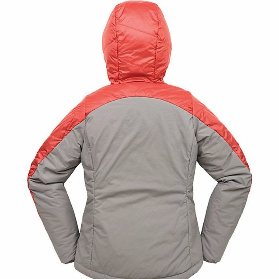 Womens Outerwear Big Agnes | Big Agnes Women'S Willow Hooded Pullover Apple / Grey