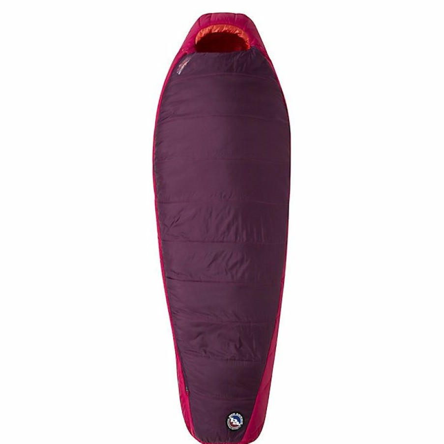 Hiking And Camping Gear Big Agnes | Big Agnes Women'S Sunbeam 15 Degree Sleeping Bag Beet/Paprika