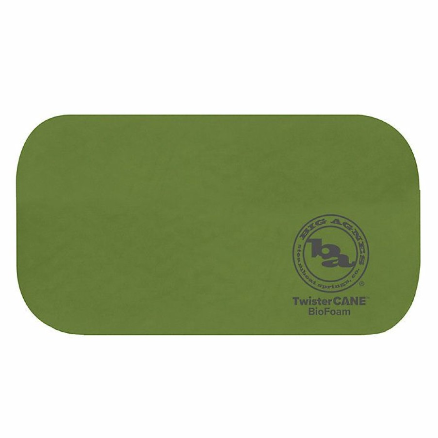 Hiking And Camping Gear Big Agnes | Big Agnes Twistercane Bio Foam Pad-Hiking Seat Green/Gray