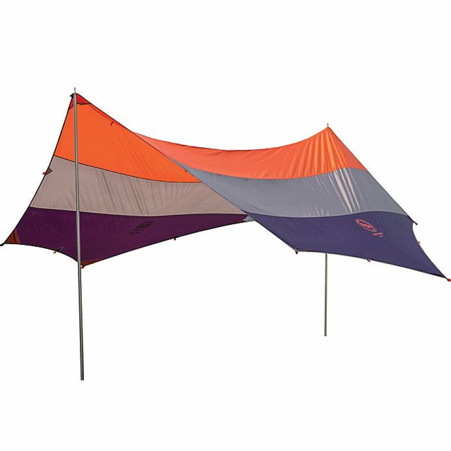 Hiking And Camping Gear Big Agnes | Big Agnes Deep Creek Tarp Orange/Taupe/Eggplant