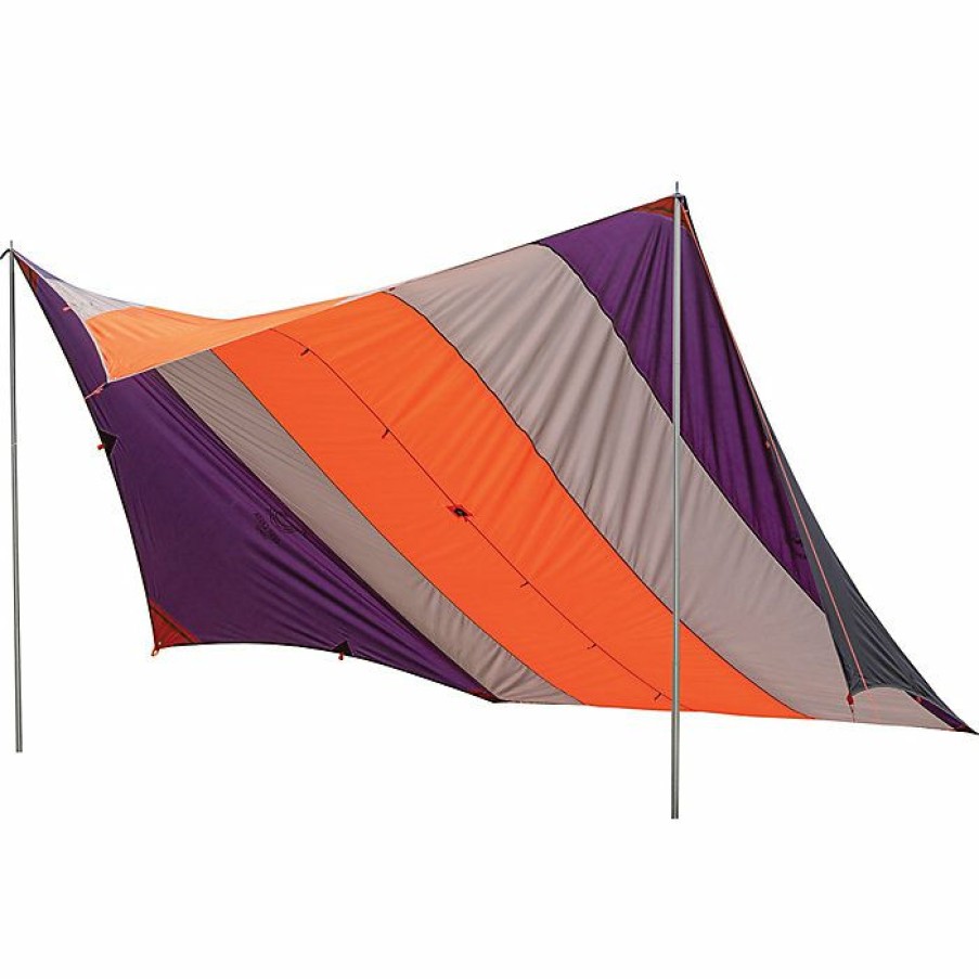 Hiking And Camping Gear Big Agnes | Big Agnes Deep Creek Tarp Orange/Taupe/Eggplant