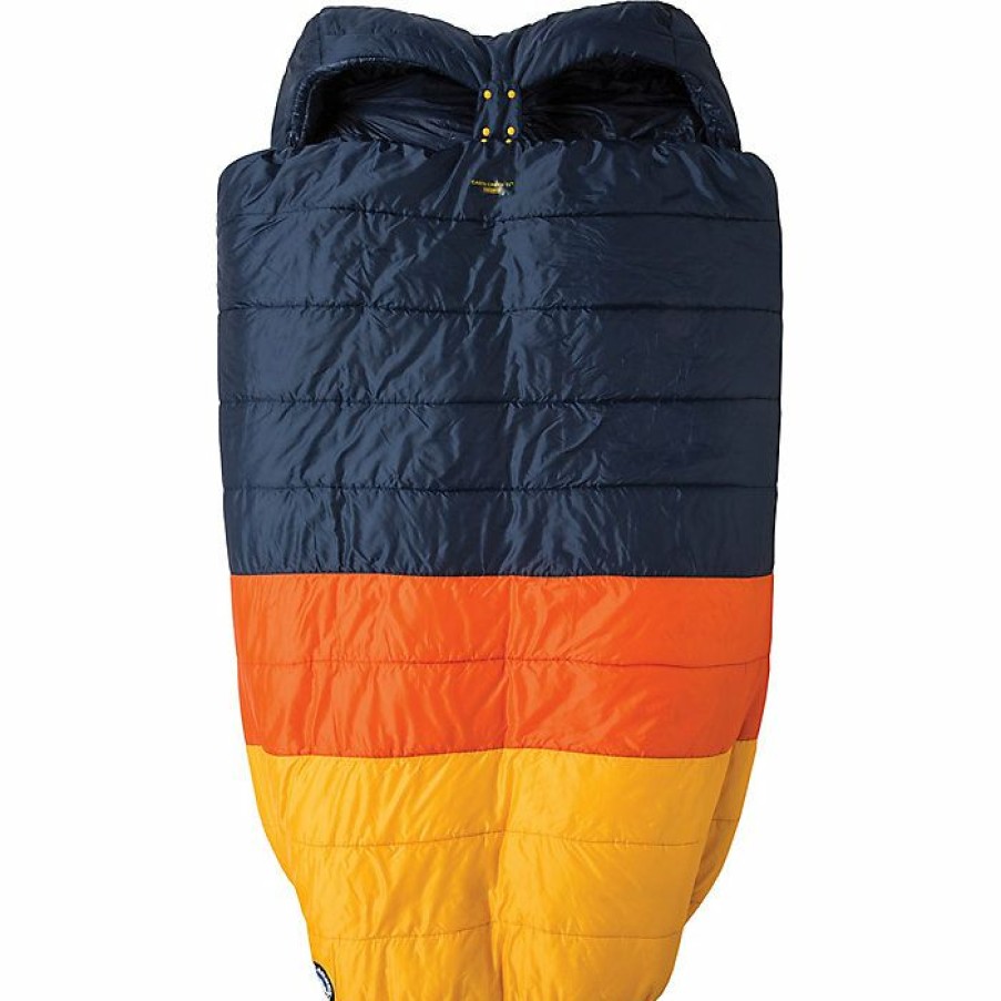 Womens Sleeping Bags Big Agnes | Big Agnes Cabin Creek 15 Degree Sleeping Bag Navy/Orange/Yellow