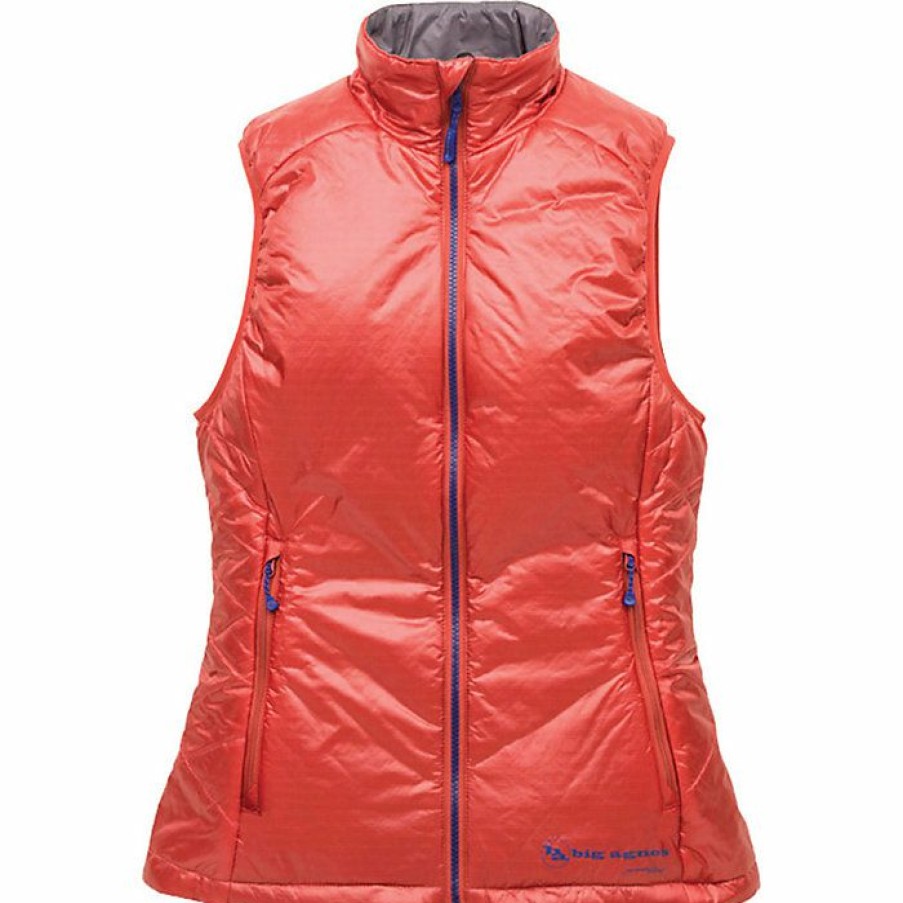 Womens Outerwear Big Agnes | Big Agnes Women'S Lucky Penny Vest Apple / Dark Grey