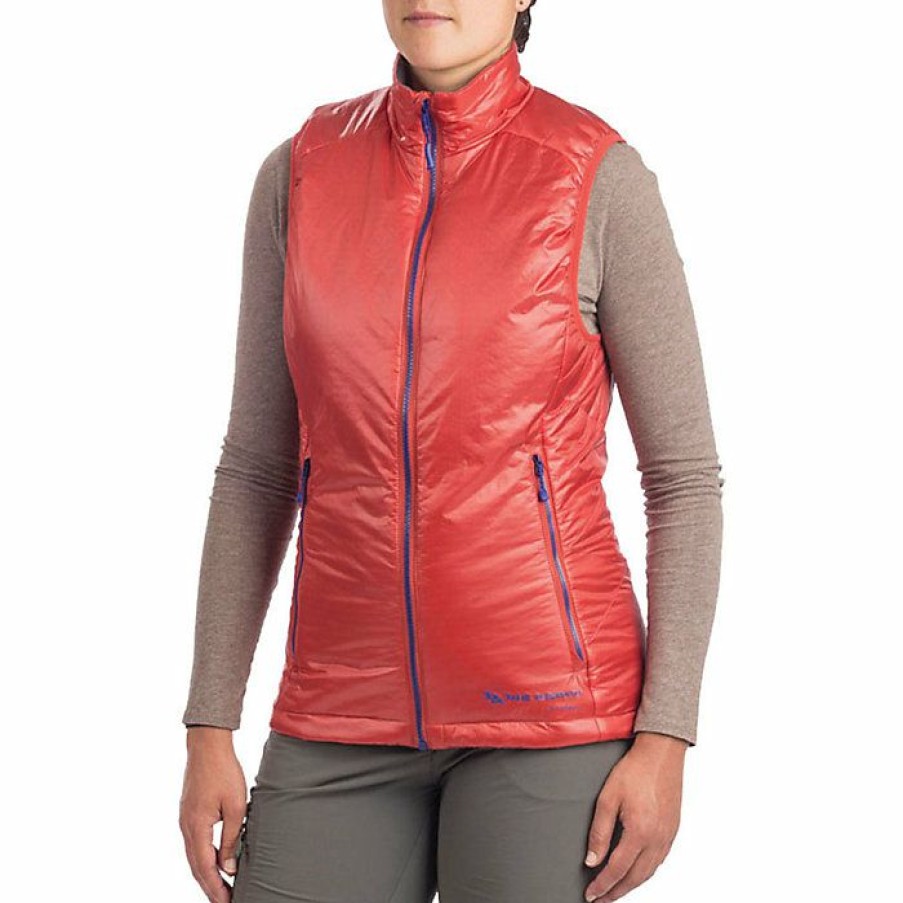 Womens Outerwear Big Agnes | Big Agnes Women'S Lucky Penny Vest Apple / Dark Grey