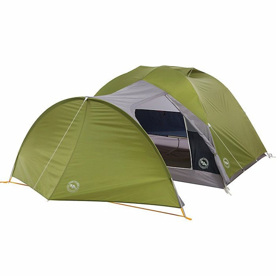 Hiking And Camping Gear Big Agnes | Big Agnes Blacktail Hotel 3 Person Tent Green/Gray