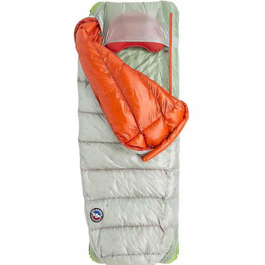 Womens Sleeping Bags Big Agnes | Big Agnes Lost Ranger Ul 3N1 15 Sleeping Bag Grey / Orange