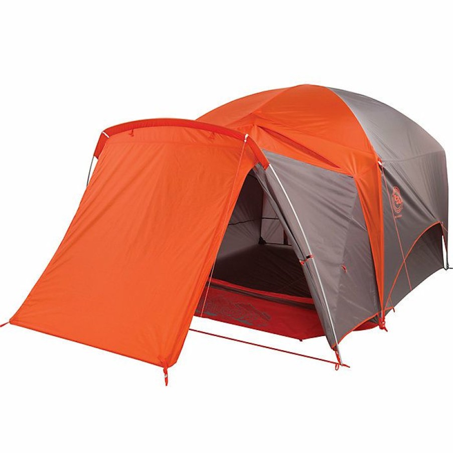 Hiking And Camping Gear Big Agnes | Big Agnes Big House 4P Vestibule Orange/Taupe