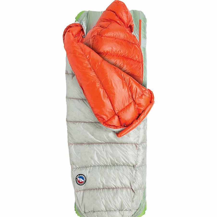 Womens Sleeping Bags Big Agnes | Big Agnes Lost Ranger Ul 3N1 0 Sleeping Bag Grey / Orange